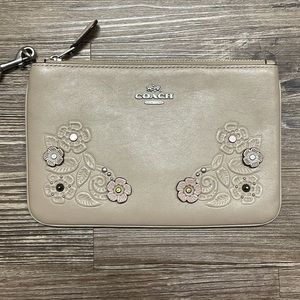 Coach Tea Rose Wristlet